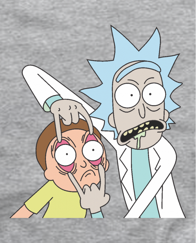  Marškinėliai Rick and Morty rock